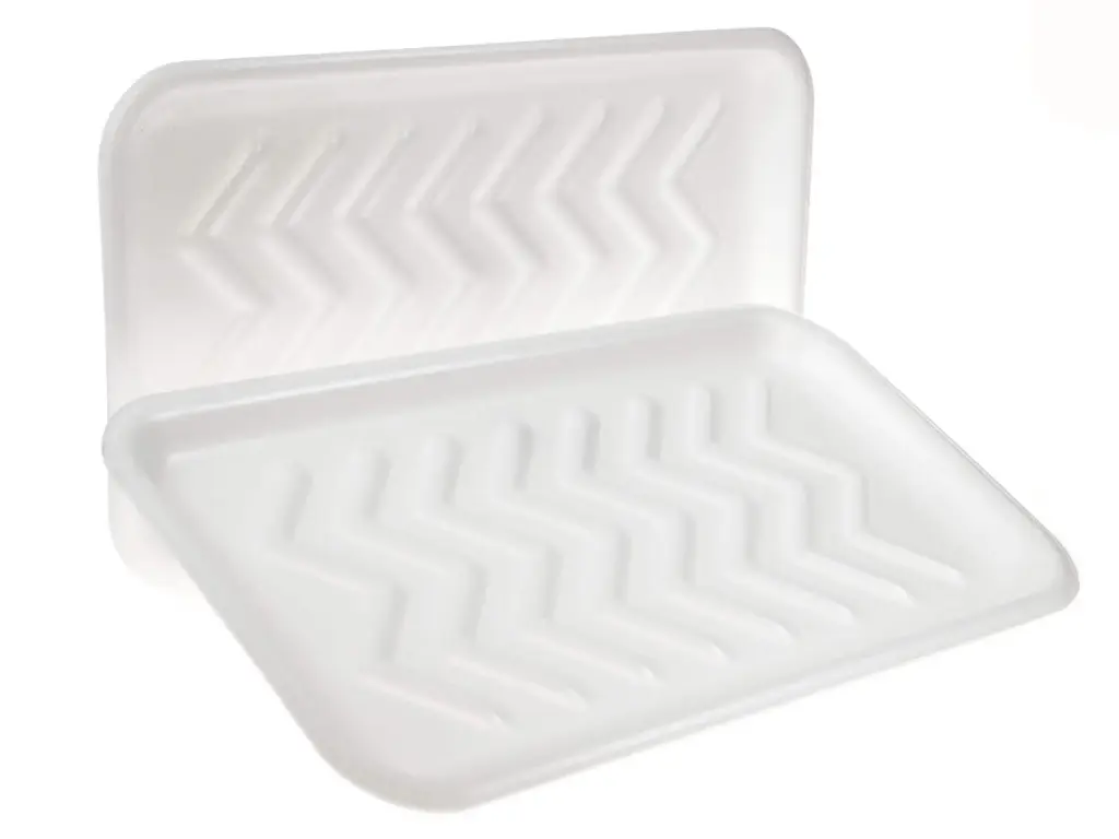 Genpak 1025S #25S Supermarket Food Tray White