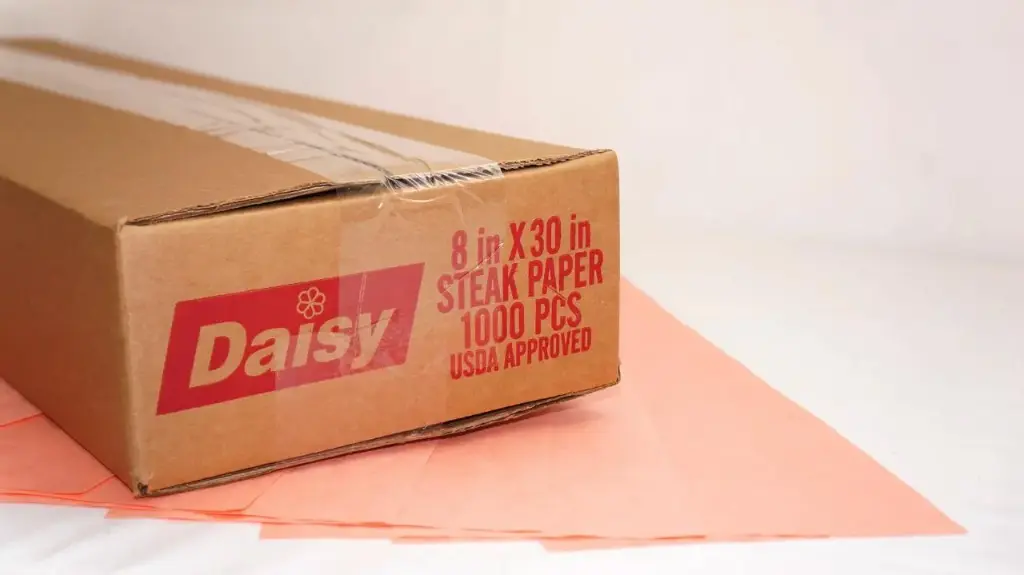 8 X 30 Pink Steak Paper 1000 Pcs (Papel Rosado)