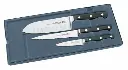 Mundial BP5000-3GE Santoku Hollow Edge, Utility Serrated and Paring Knives 3-Piece Starter Set Black 2.webp