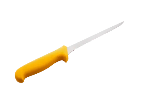 Mundial Y5514-8E Fish Fillet Knife Narrow Stiff Serrated 5500 Series 8 inches Yellow 1.webp
