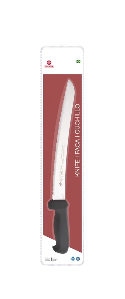 Mundial 5621-10E Bread Knife Curved Micro-Serrated 5600 Series 10 inches Black 5.webp