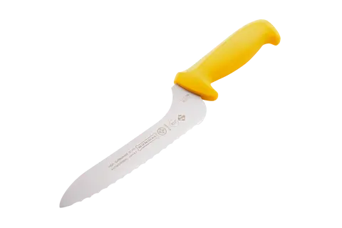 Mundial Y5620-7E Sandwich Offset Serrated Knife 5600 Series 7 inches Yellow 2.webp