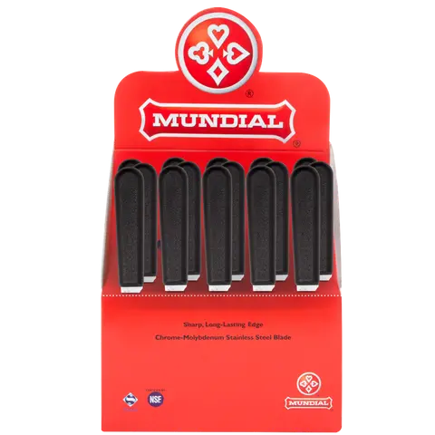 Mundial 0548-3 Paring Clip Point Knife Professional 0500 Series 3 inches Black 24 Pieces Display Box 4.webp