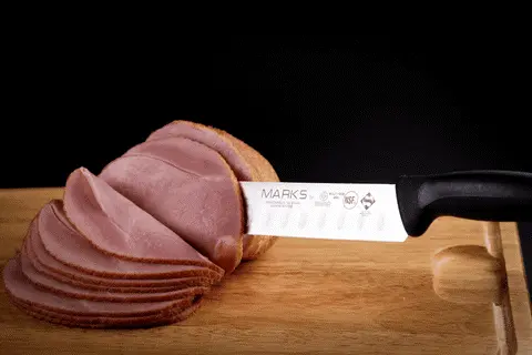 Mundial MA27-12GE Slicing Knife Granton Hollow Edge Marks Series 12 inches Black 3.webp