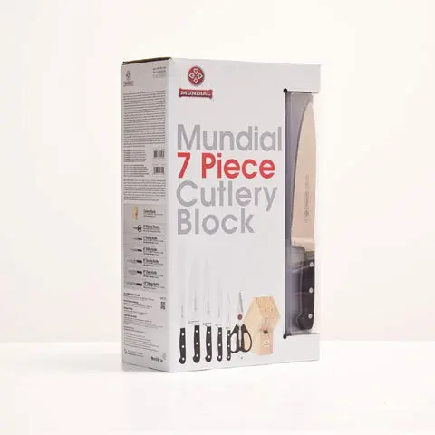 Mundial K5100-7 Box Cutlery Set with Wood Block 5100 Series 7 Pieces 1.webp