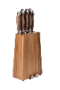 Mundial 3300-6 Knife Block Set With Wood Block Nobilis Series 6-Piece 3.webp