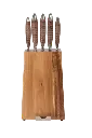 Mundial 3300-6 Knife Block Set With Wood Block Nobilis Series 6-Piece 1.webp