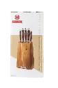 Mundial 3300-6 Knife Block Set With Wood Block Nobilis Series 6-Piece 7.webp