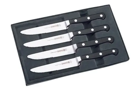 Mundial BP5130-5E Steak Serrated Knife 5100 Series 4-Piece Set Black 1.webp