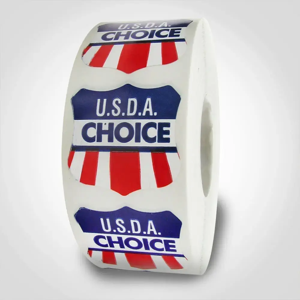 "USDA CHOICE" Sticker Label