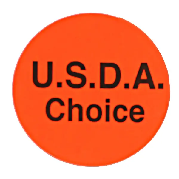 "USDA CHOICE" Sticker Label