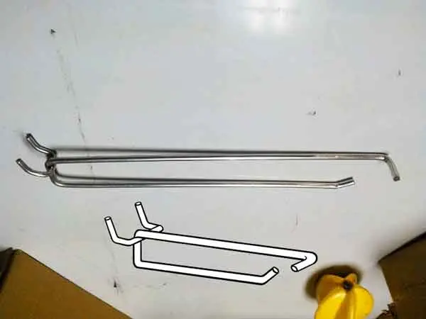 12" Peg Wire Scan Hook 4G