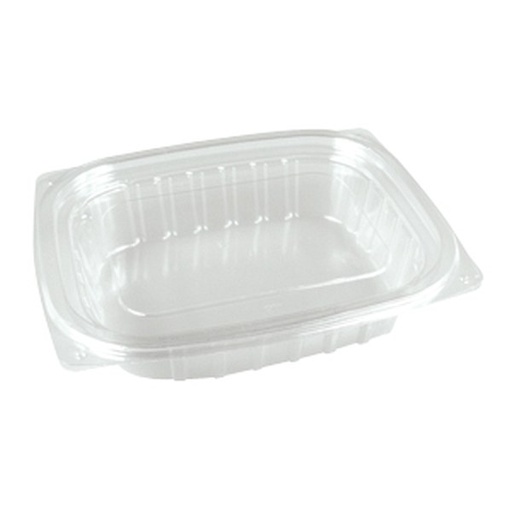 32 Oz Rectangular Clear Food Container With Flat Lid Combo-Packs