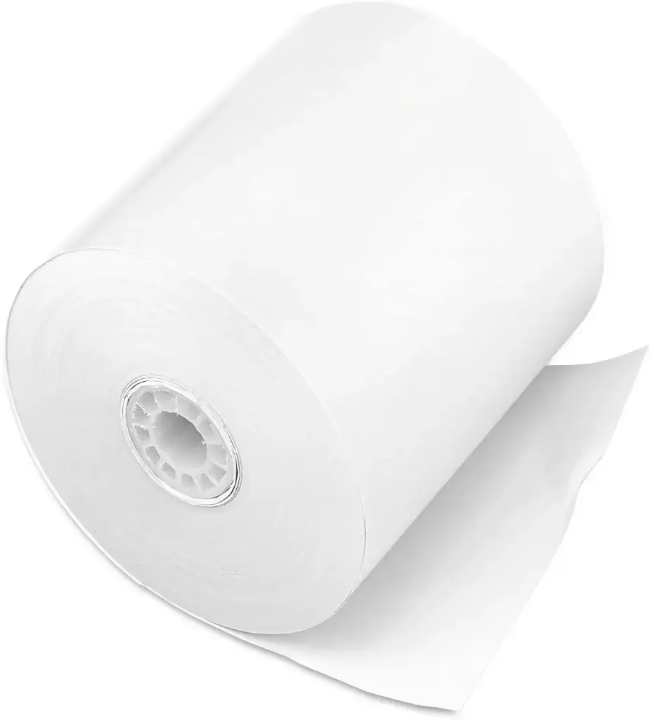 38MM x 150 Ft. Single Ply White Bond Roll Paper