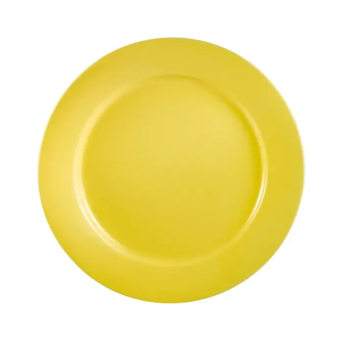 CAC China LV-7-Y 7.25 Inch Yellow Ceramic Plate