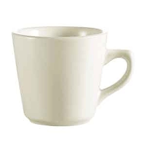CAC China REC-1 7 Oz Rolled Edge White Tall Cup
