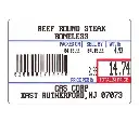CAS LST-8010 58mm X 40mm Label With UPC
