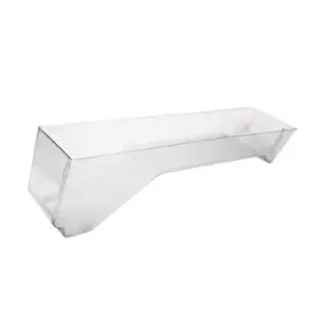 Clear Acrylic Bin 9" x 26" x 8" with Dummied Angled