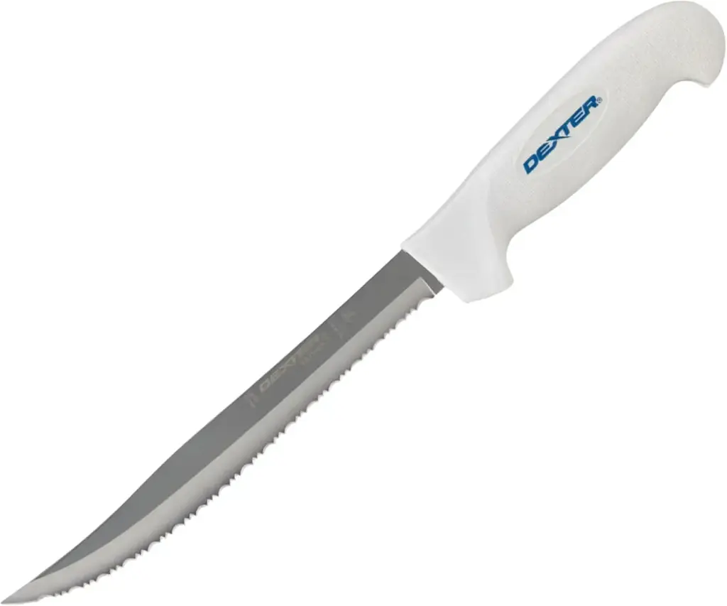 Dexter Russell 8" Tiger-Edge Slicer White