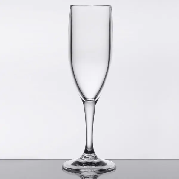 GET SW-1401-1-SAN-CL 6 Oz Champagne Glass Plastic