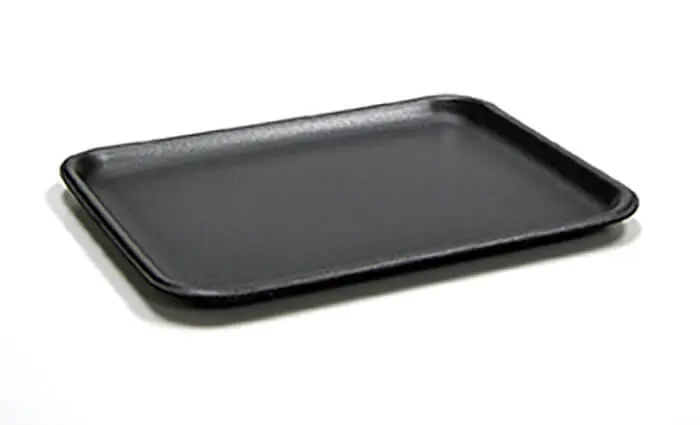 Genpak 1002 #2 Supermarket Food Tray Black
