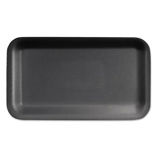 Genpak 1004S #4S Supermarket Food Tray Black