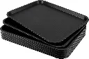Genpak 1010S #10S Supermarket Food Tray Black