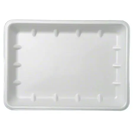 Genpak 1014 10X14 Supermarket Food Tray White