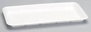 Genpak 1025S #25S Supermarket Food Tray White