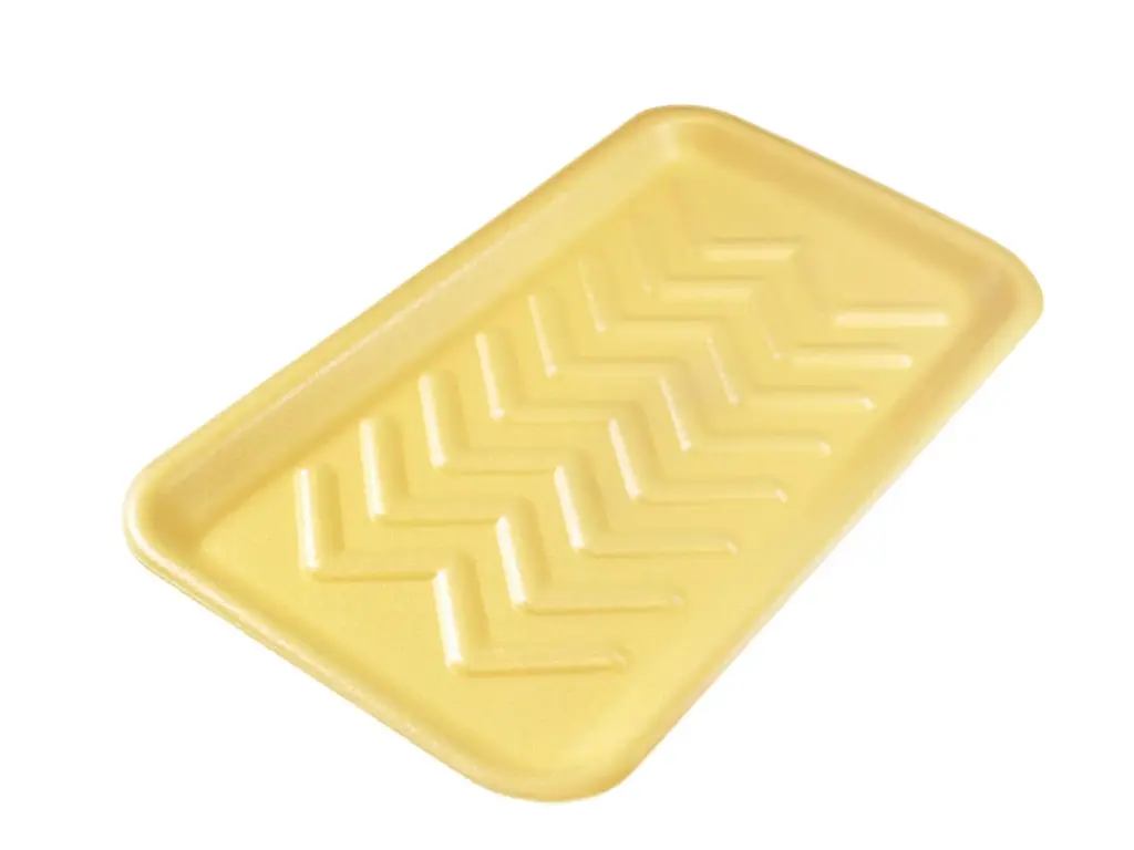 Genpak 1025S #25S Supermarket Food Tray Yellow
