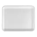 Genpak TR04P #4P Heavy Supermarket Food Tray White