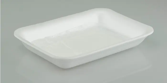 Genpak TR08P #8P Heavy Supermarket Food Tray White