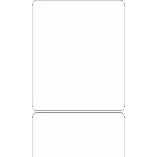 Ishida 64mm X 85mm Blank Label for Ishida Scales