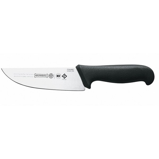 Mundial 5530-6 6" Butcher Knife with Molded Black