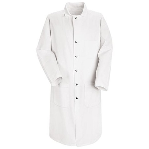 RED KAP KT50WH-XXL Full Cut Butcher Coat XXL