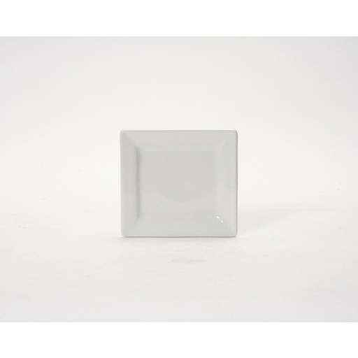 Tuxton BWH-0603 Bright White Square China Plate