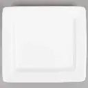 Tuxton BWH-0603 Bright White Square China Plate