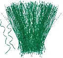 Twist Tie 3/16 X 12" Green Stripe