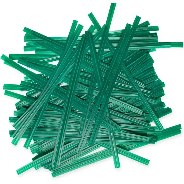 Twist Tie 3/16 X 4" Ties Green