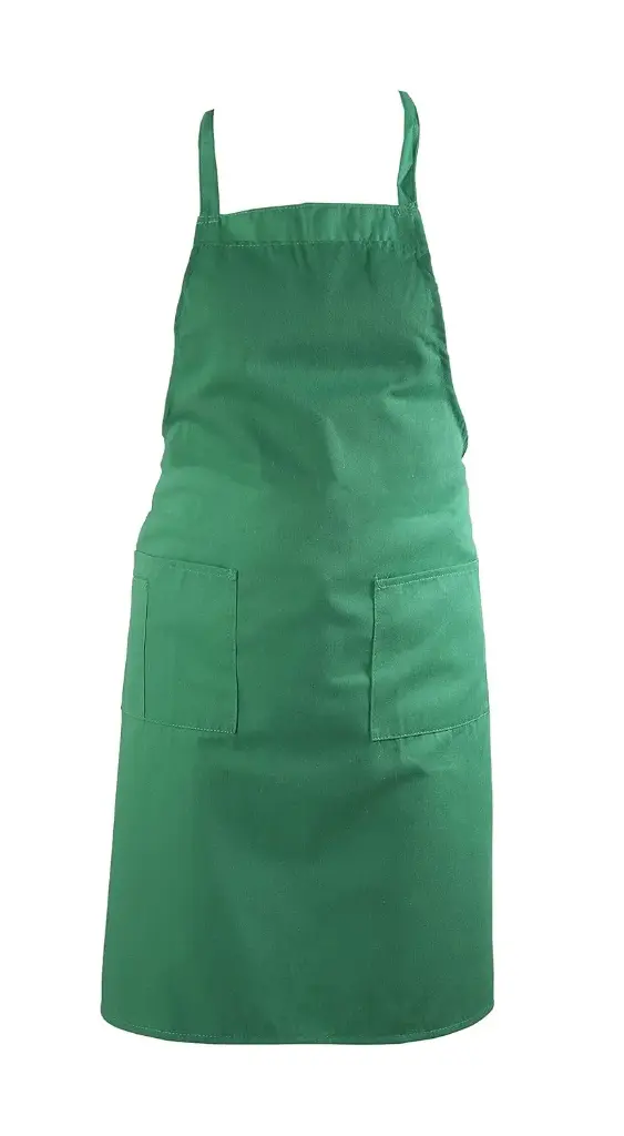 UPDATE BAP-GR Cotton Apron 33" x 28" Green