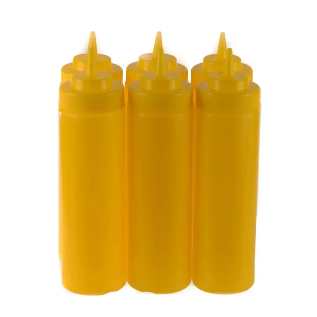 UPDATE SBC-24Y 24 Oz Yellow Condiment Squeeze Bottle