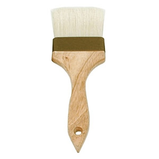 UPDATE WPBB-30 3" Pastry Brush Wood Handle