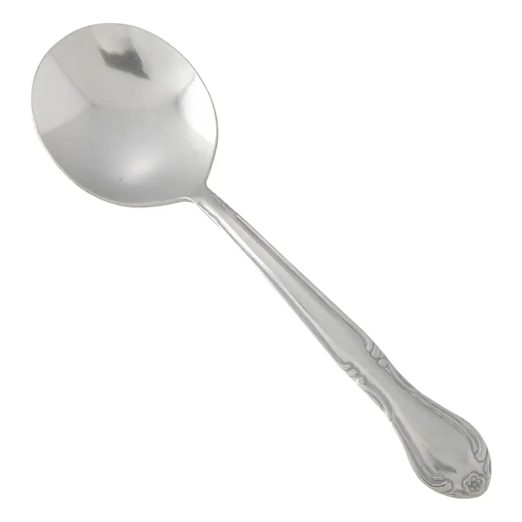 WINCO 0004-04 Elegance Stainless Steel Bouillon Spoon