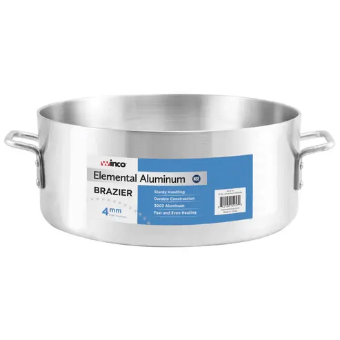 WINCO ALB-35 Heavy Aluminum Brazier Pot 35 qt