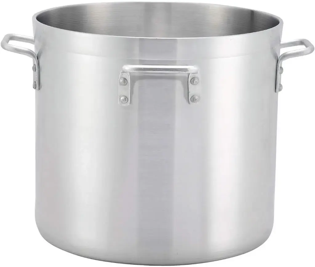 WINCO ALHP-120H 120 Qt Stock Pot with 4 handles