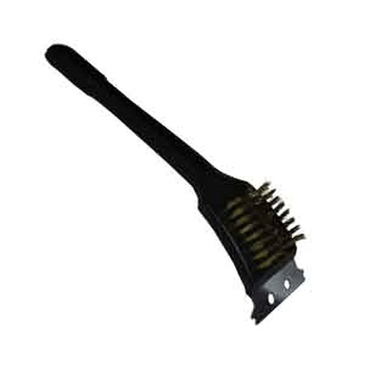 WINCO BR-12 12" Grill BBQ Brush with Brass Wire