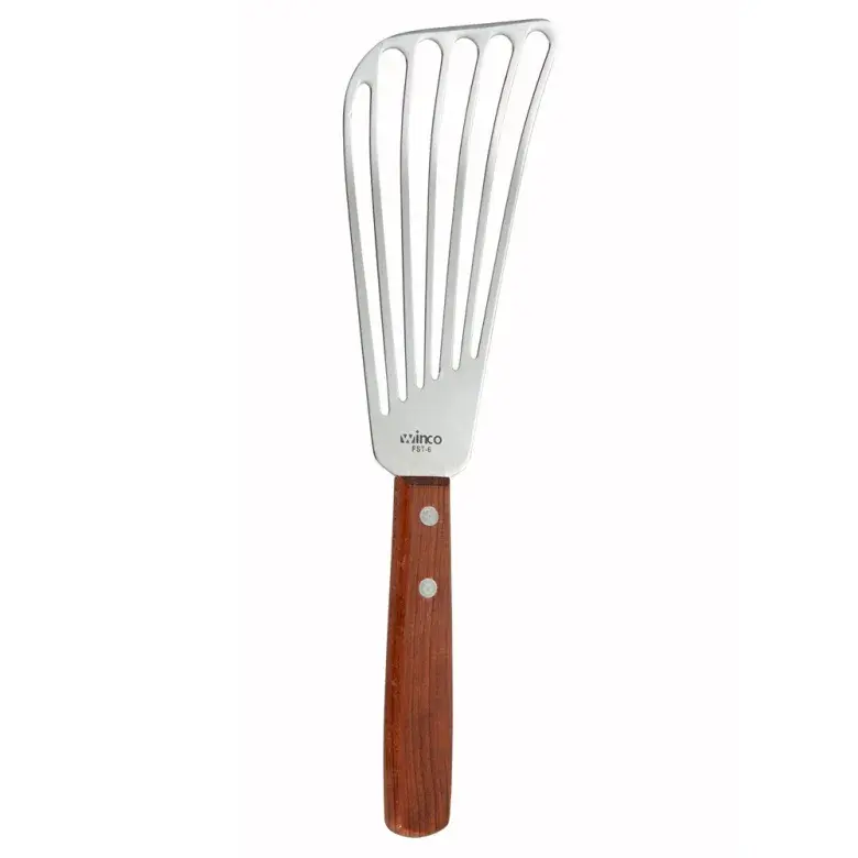 WINCO FST-6 Fish Spatula, 6.5" Blade SLOT