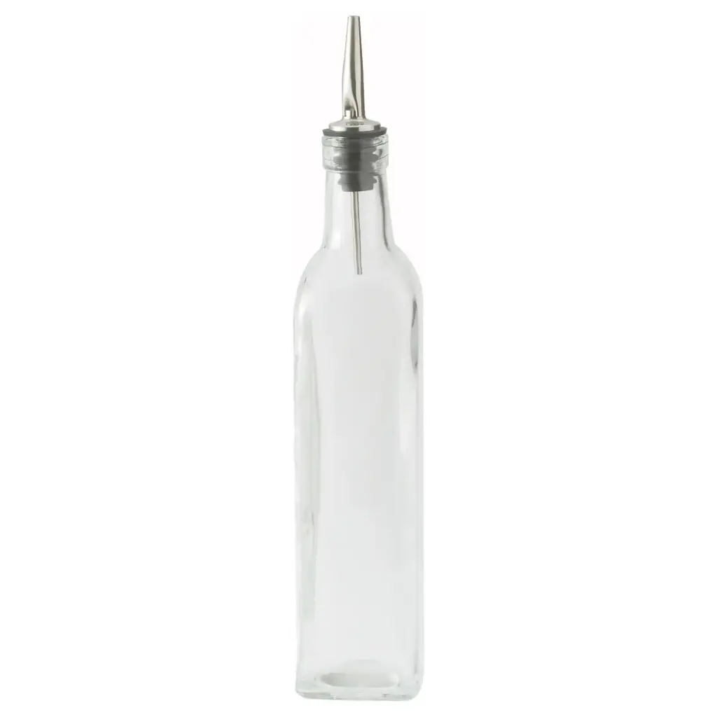 WINCO GOB-16 16 Oz. Oil/ Vinegar Cruet with Pourer
