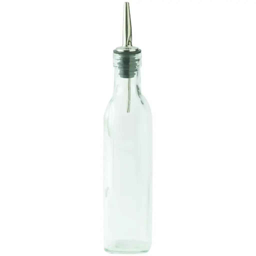 WINCO GOB-8 8 Oz. Oil/ Vinegar Cruet with Pourer