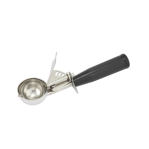 WINCO ICD-30 1 1/4 Oz Black Scoop Disher